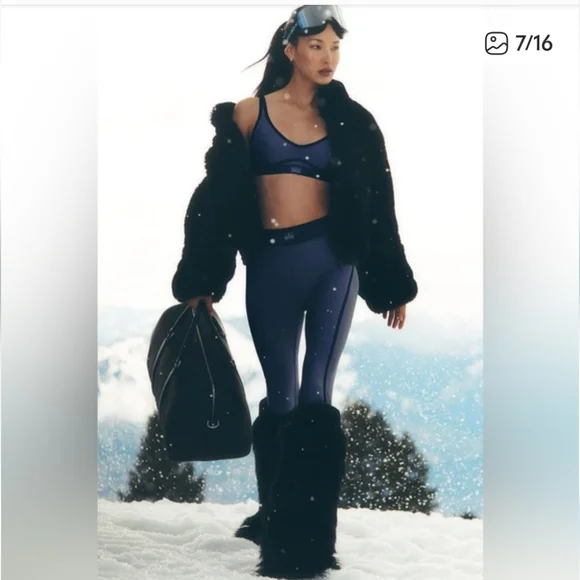 ALO AIRLIFT Navy Leggings and BRA SET XXS BRAND NEW!!!! - Picture 2 of 7